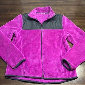 Size medium purple zip up sweatshirt.